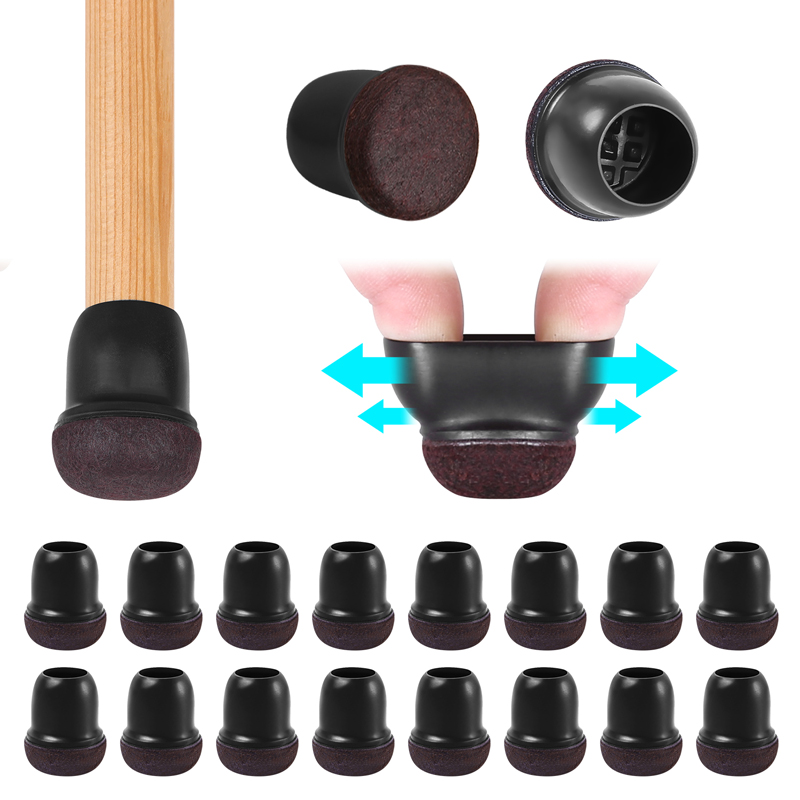 Sit Up Bar Floor - 16 個ブラックシリコン椅子脚床プロテクターラップフェルトバースツール椅子脚キャップ家具脚足保護カバー