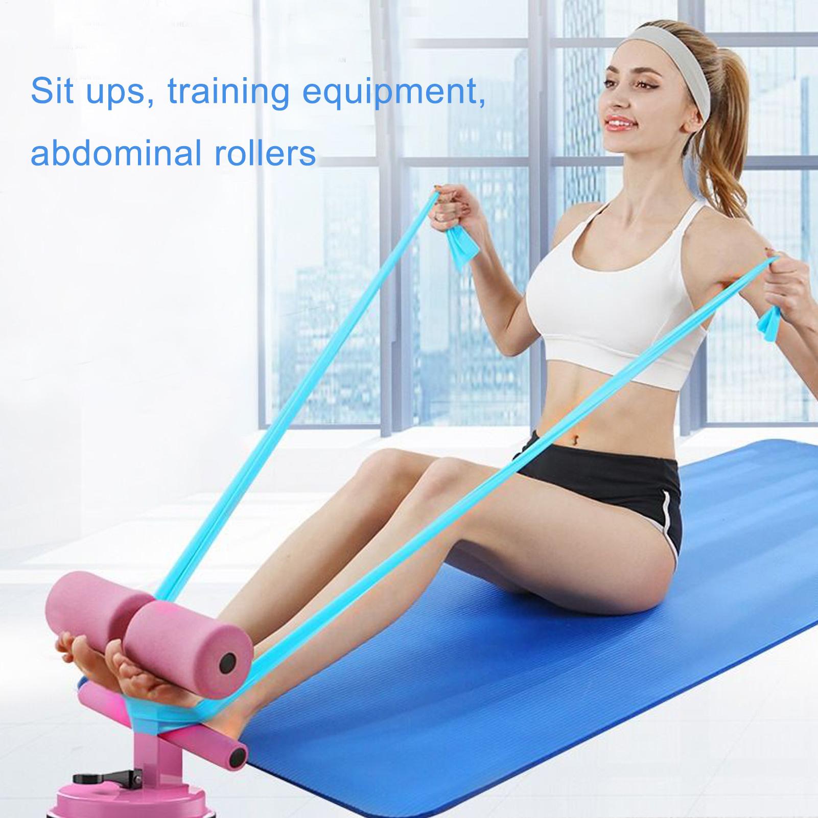 Sit Up Bar Floor - 腹筋運動器具 吸盤式 床置き 腹筋補助器具 ポータブル 男女兼用