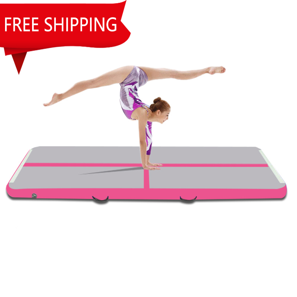 Yoga Fitness Promotion - プロモーション! インフレータブルエアタンブリングトラックマット、フィットネスエアトラック、フロアマット、無料ポンプ、エクササイズジム、ヨガ、1〜3m