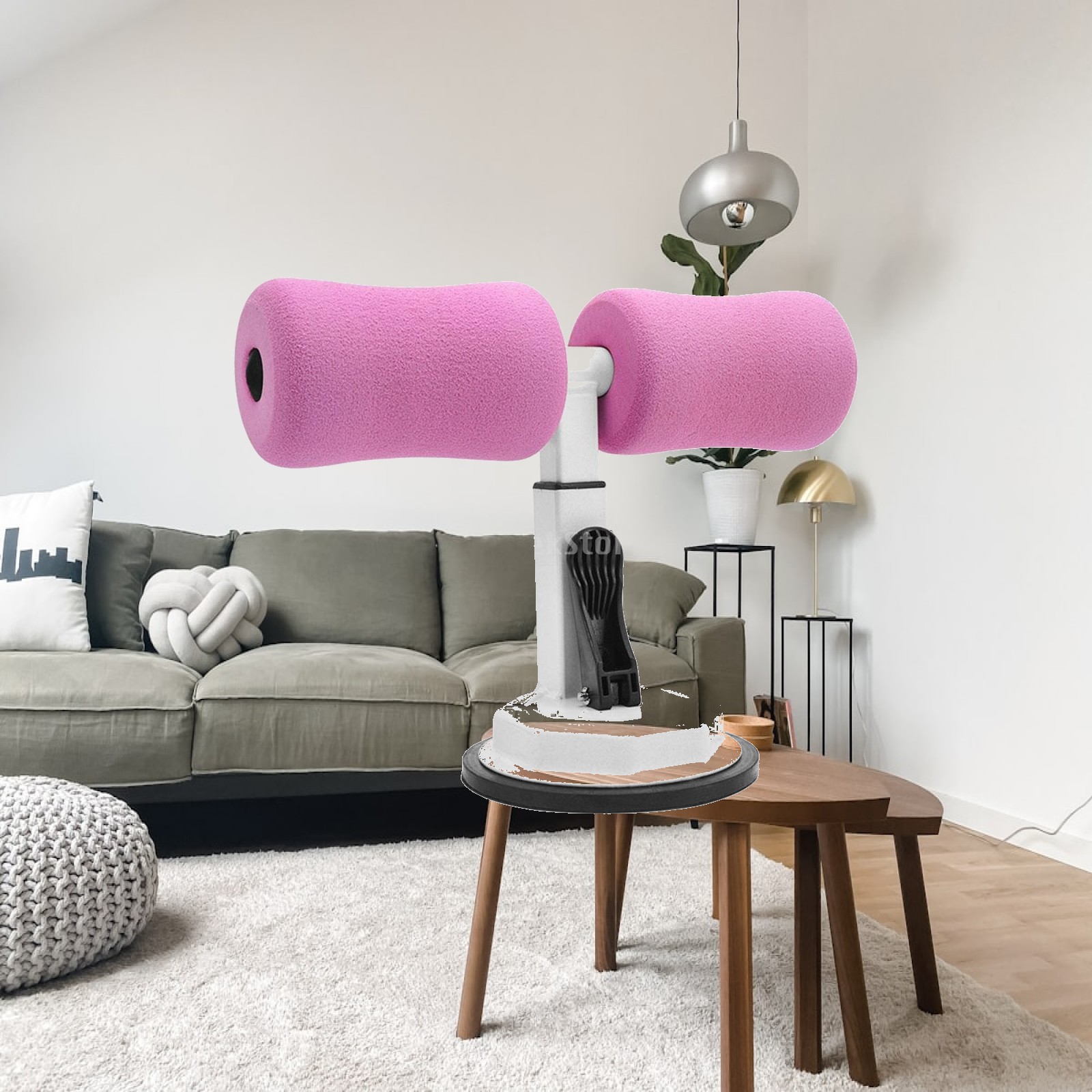 床用シットアップバー、3段階調整可能なポータブル吸盤式シット - Sit Up Bar Floor のレビューと価格