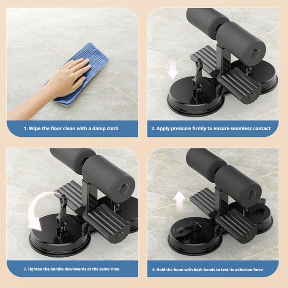 シットアップバー フットホルダー 3つの吸盤付き シットアッ - Sit Up Bar Floor のレビューと価格