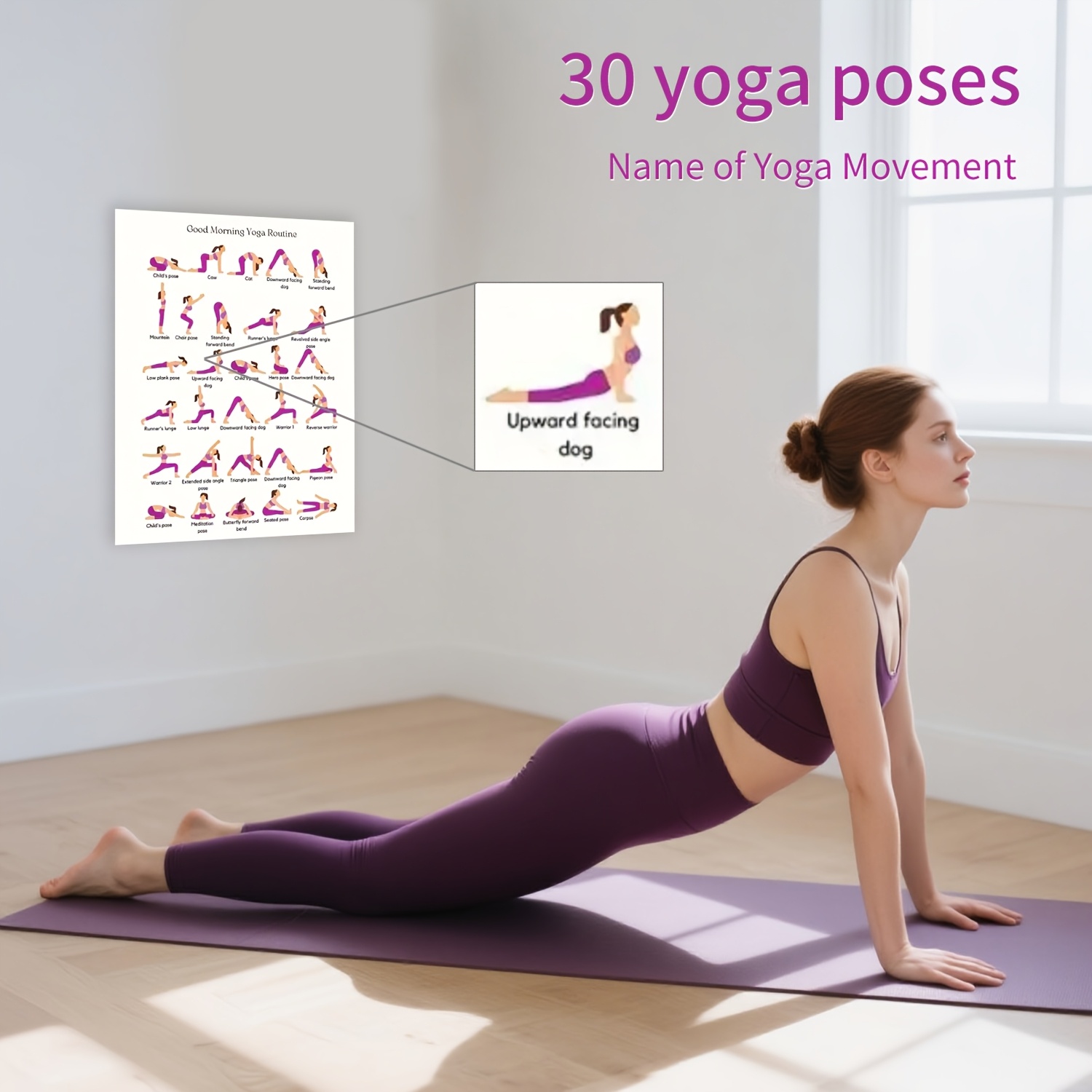 ヨガ練習ポスター、室内装飾ウォールアート、フレームレスアート - Yoga Fitness Wallpaper のレビューと価格
