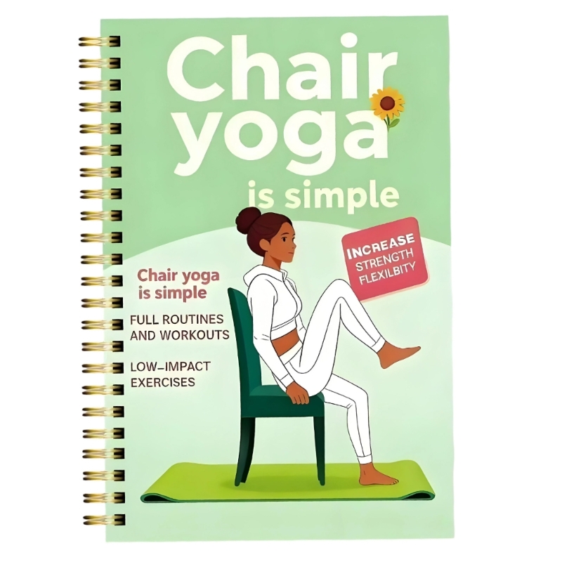高齢者向けのノートを書く フィットネスルーチン チェア ヨガ - Yoga Fitness Journal のレビューと価格