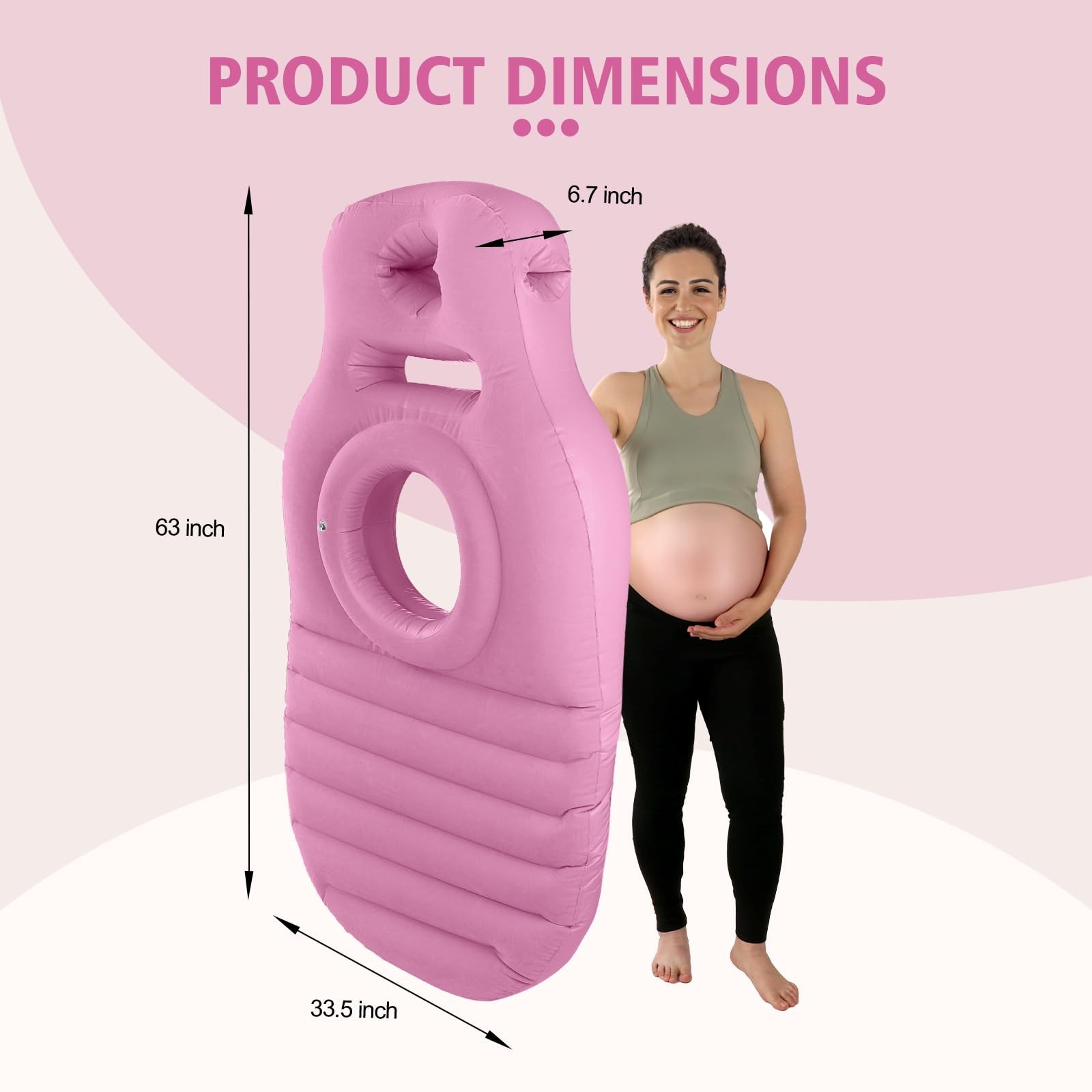 フロッキング加工PVC O型ヨガマット 妊娠中用 インフレー - Yoga Fitness Mat のレビューと価格