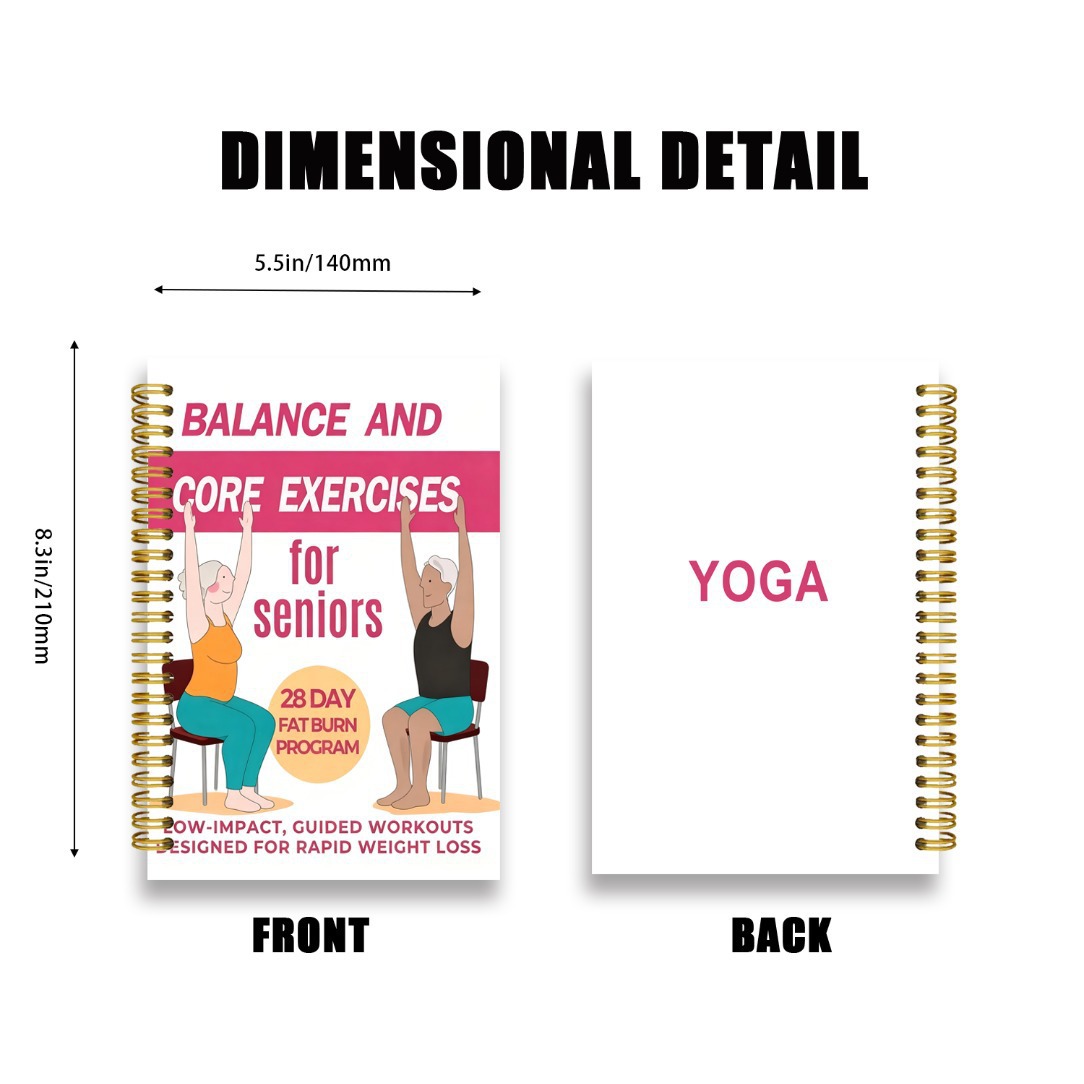 高齢者向けチェアヨガエクササイズノート 50ページの座りヨガ - Yoga Fitness Journal のレビューと価格