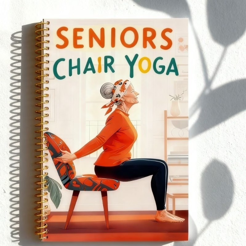 高齢者向けチェアヨガエクササイズノート 50ページの座りヨガ - Yoga Fitness Journal のレビューと価格
