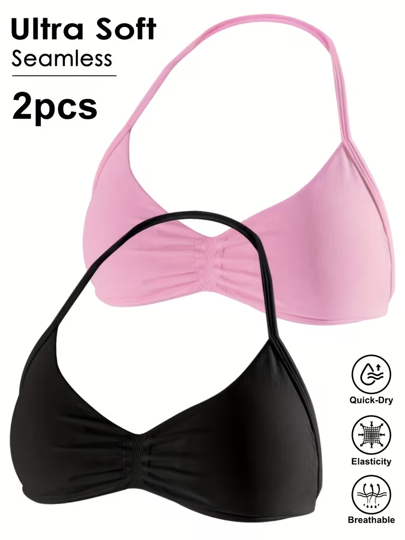 2枚組 シームレス セクシー オープンバック ジム ヨガ ク - Yoga Mat For Fitness のレビューと価格